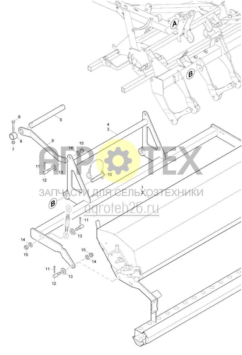 Чертеж  навеска на C-Drill (ETB-014848) 