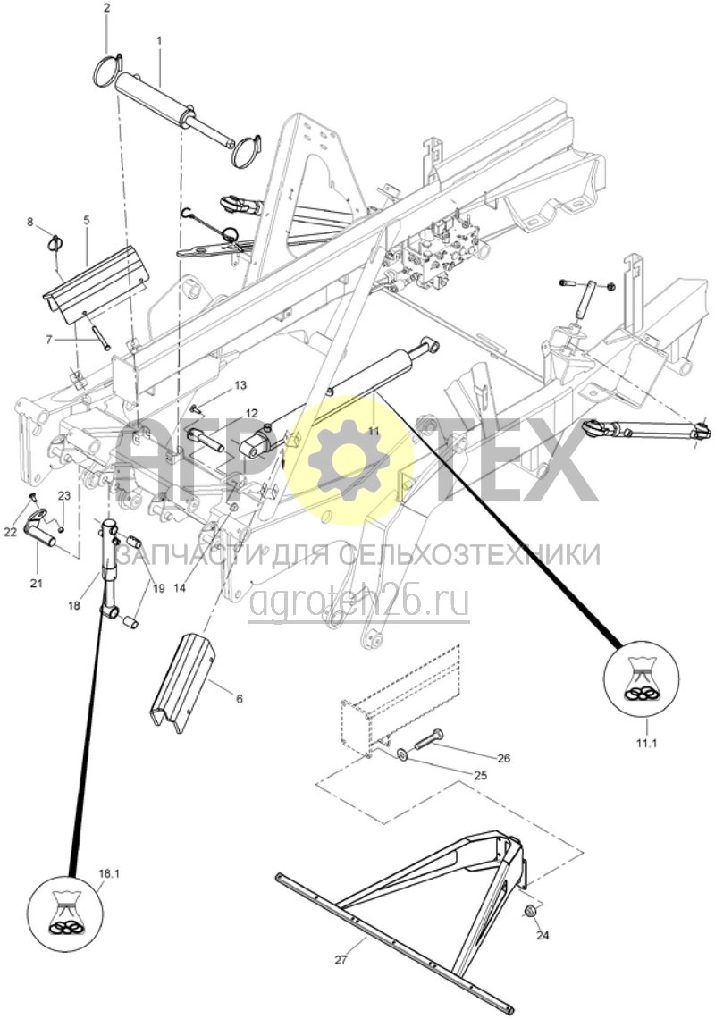 Чертеж  Навесн.детали рамы, задн., 3001 (ETB-014862) 