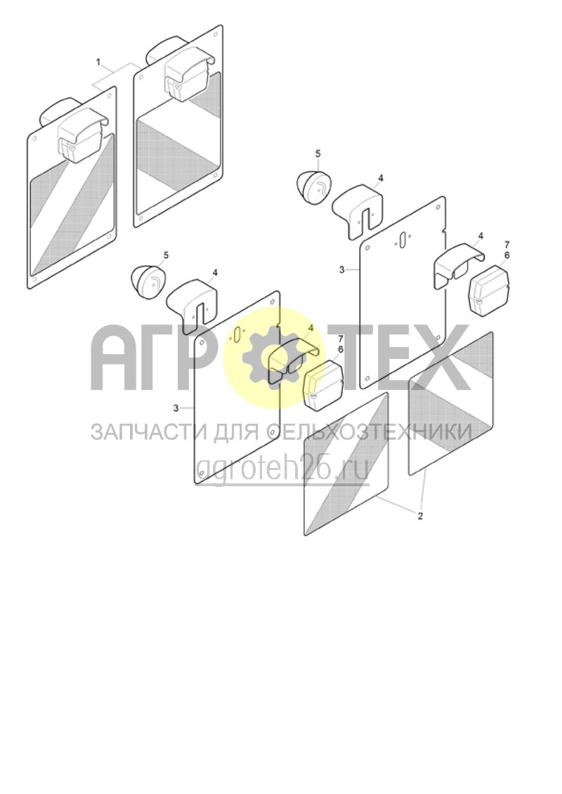 Чертеж  (RUS)Beleuchtungssatz (ETB-015097) 