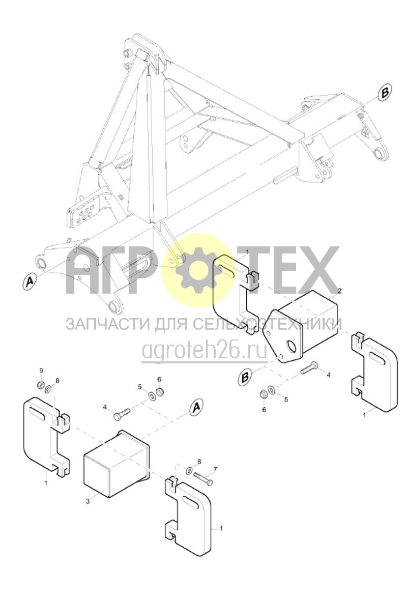 Чертеж  баластный груз Catros 3001, 3501, 4001 (ETB-015104) 