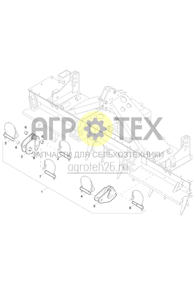 Чертеж  трехточечное удлинение Kat. II ab 11/09 (ETB-015168) 