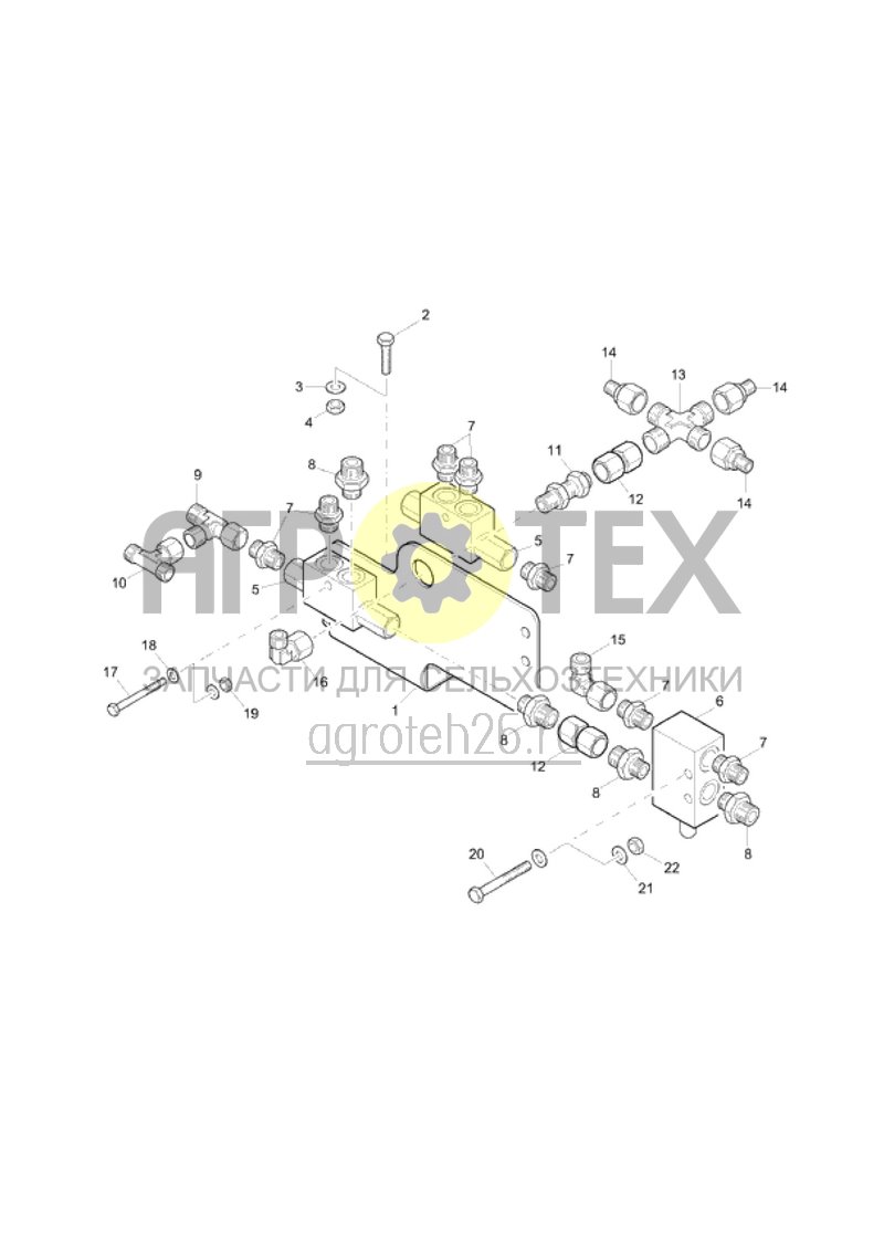  Гидропанель (от 04.2012) (ETB-015268)  (№6 на схеме)
