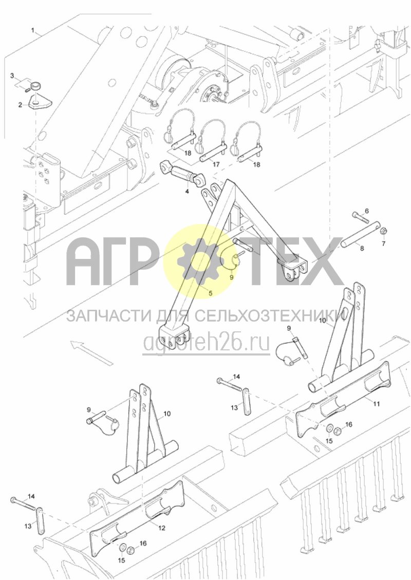  соединительные части PW600/KW580 (ETB-015303)  (№13 на схеме)