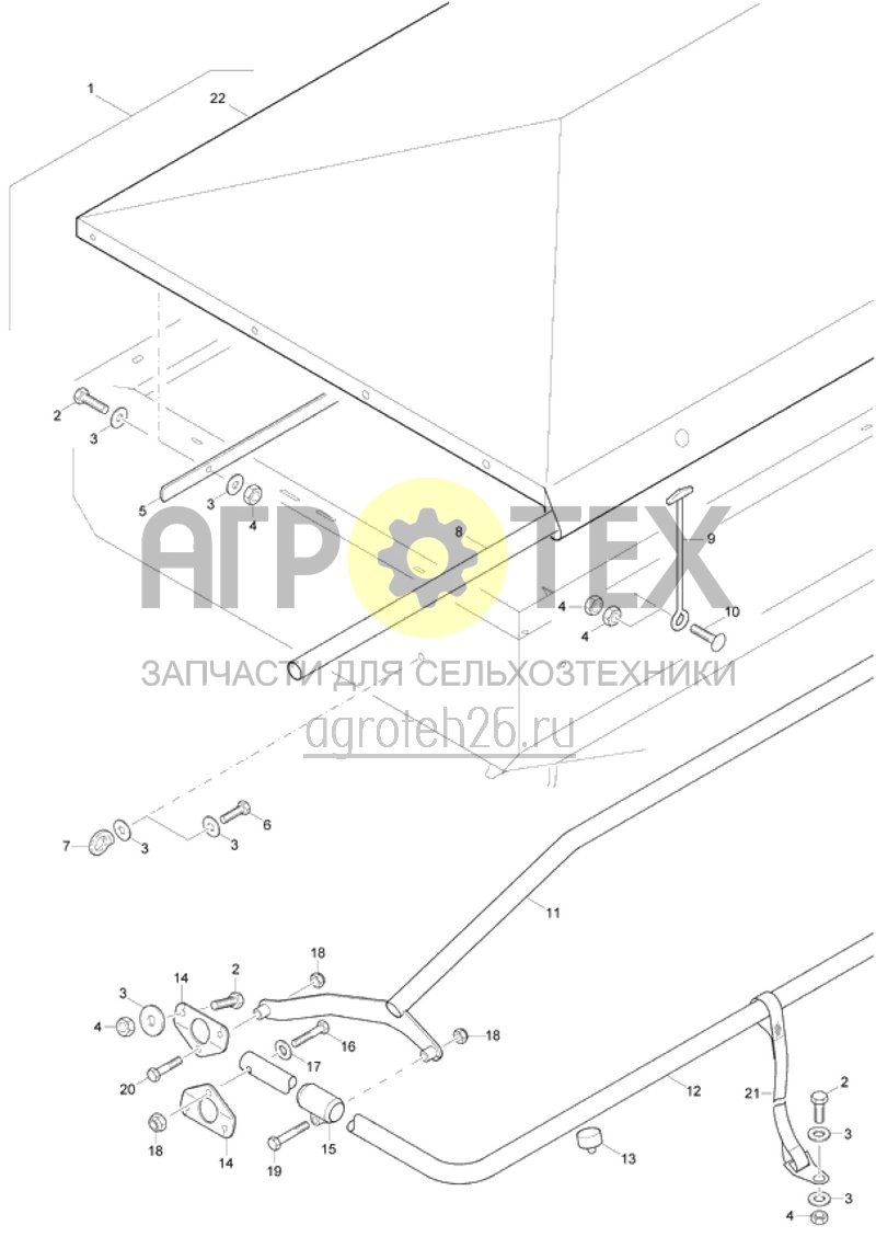 Чертеж  защитный тент (ETB-015319) 