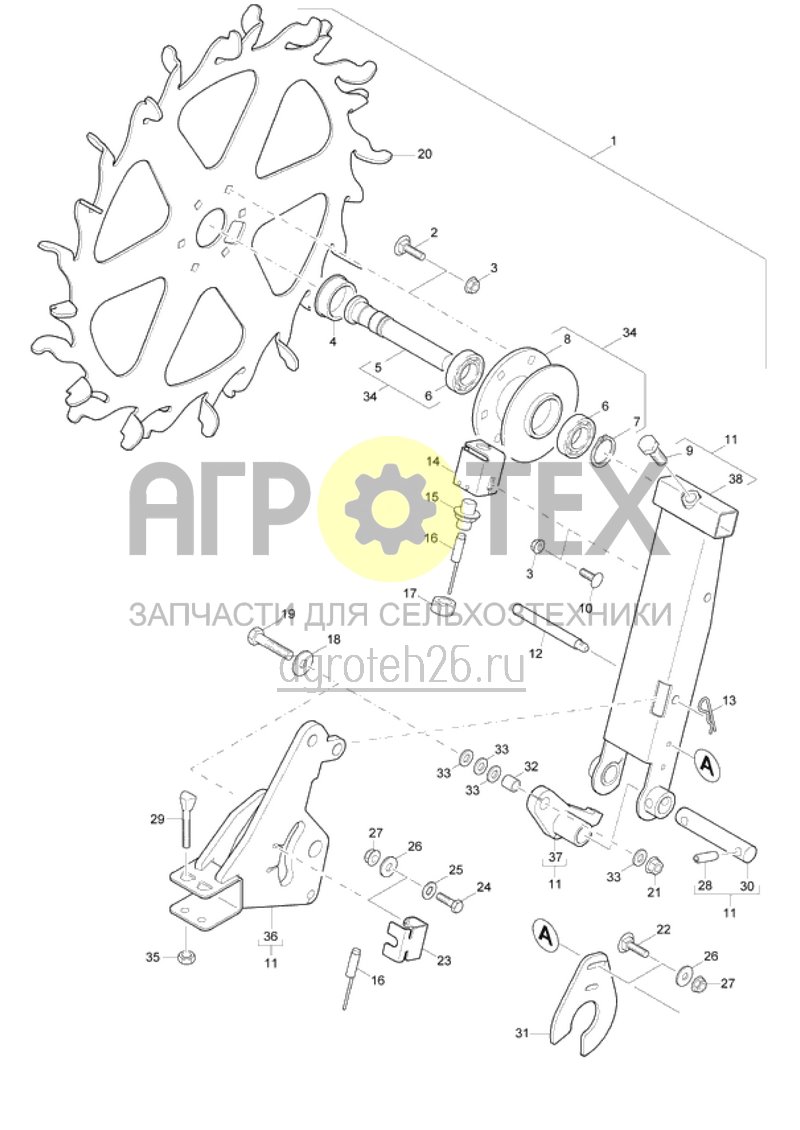 Чертеж  датчик импульсов (ETB-015331) 