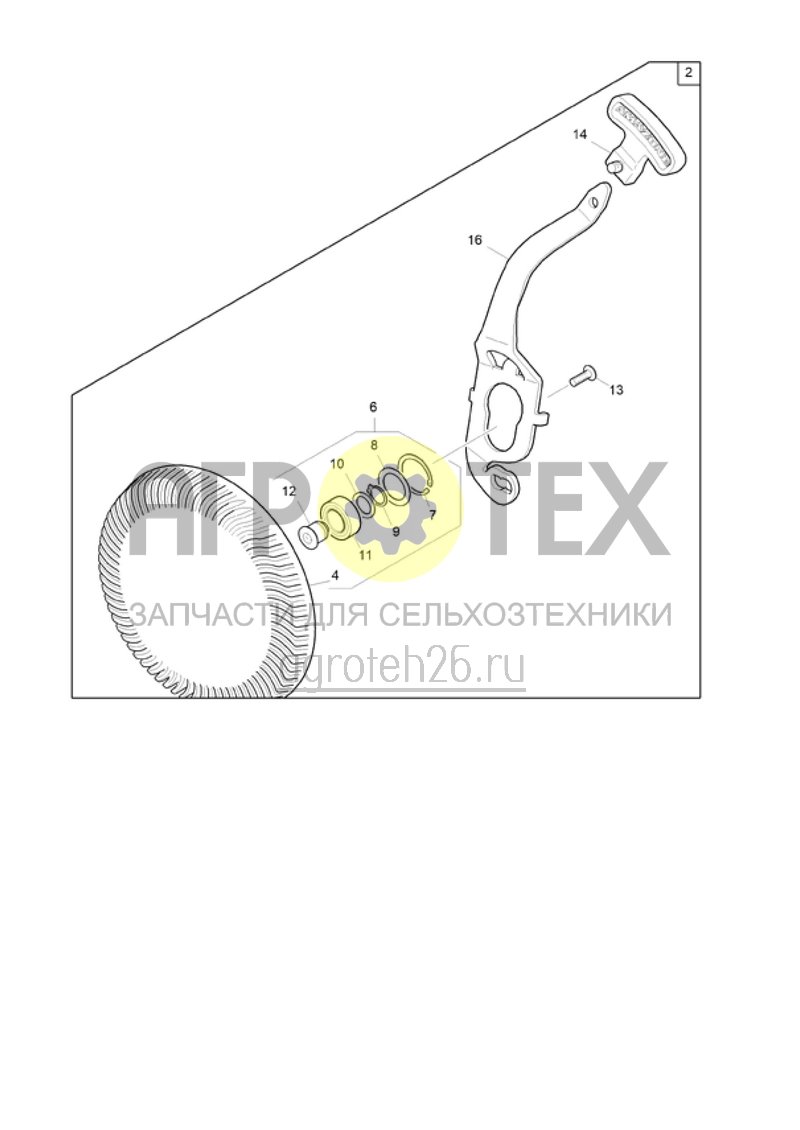  Каток для ограничения глубины Control 25 (ETB-015395)  (№16 на схеме)