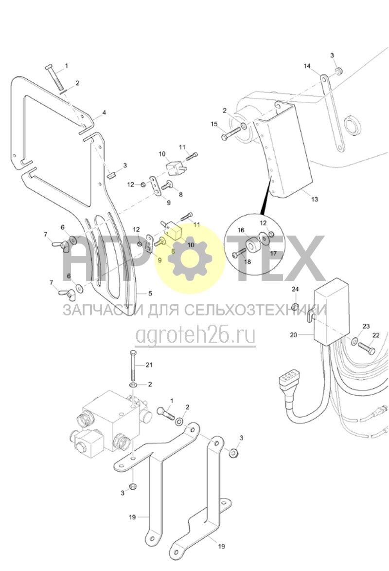 Чертеж  Управление выглублением (ETB-015535) 