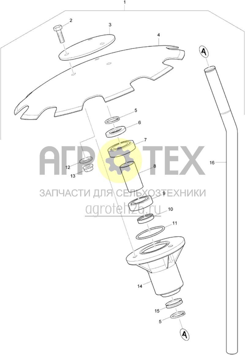 Чертеж  Маркёр/опорная шайба KR 12002 (ETB-015552) 