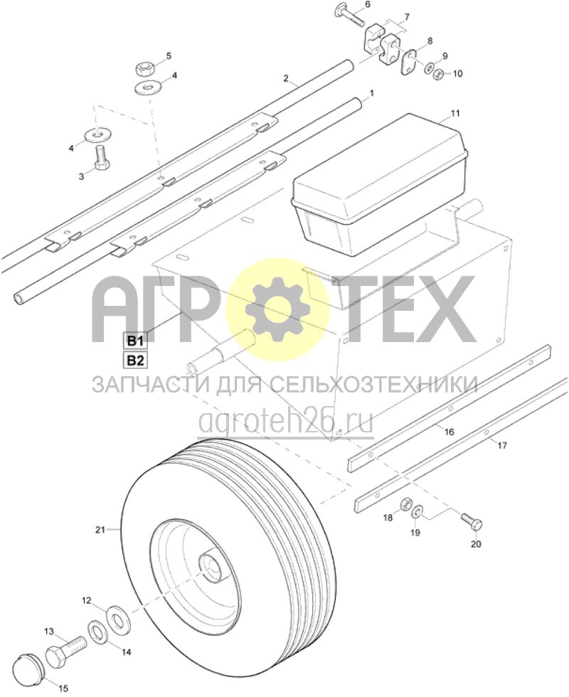 Чертеж  держатель колеса CH085/CH100 (ETB-015565) 