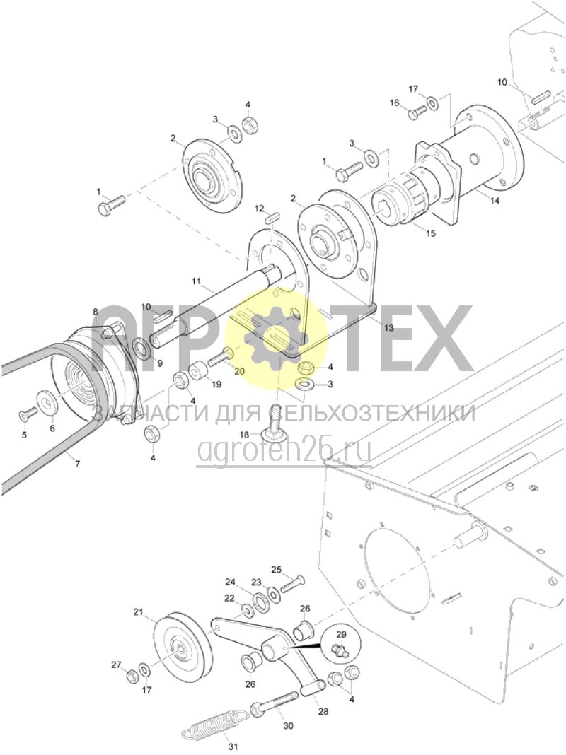 Чертеж  привод роторный CH100 (ETB-015568) 