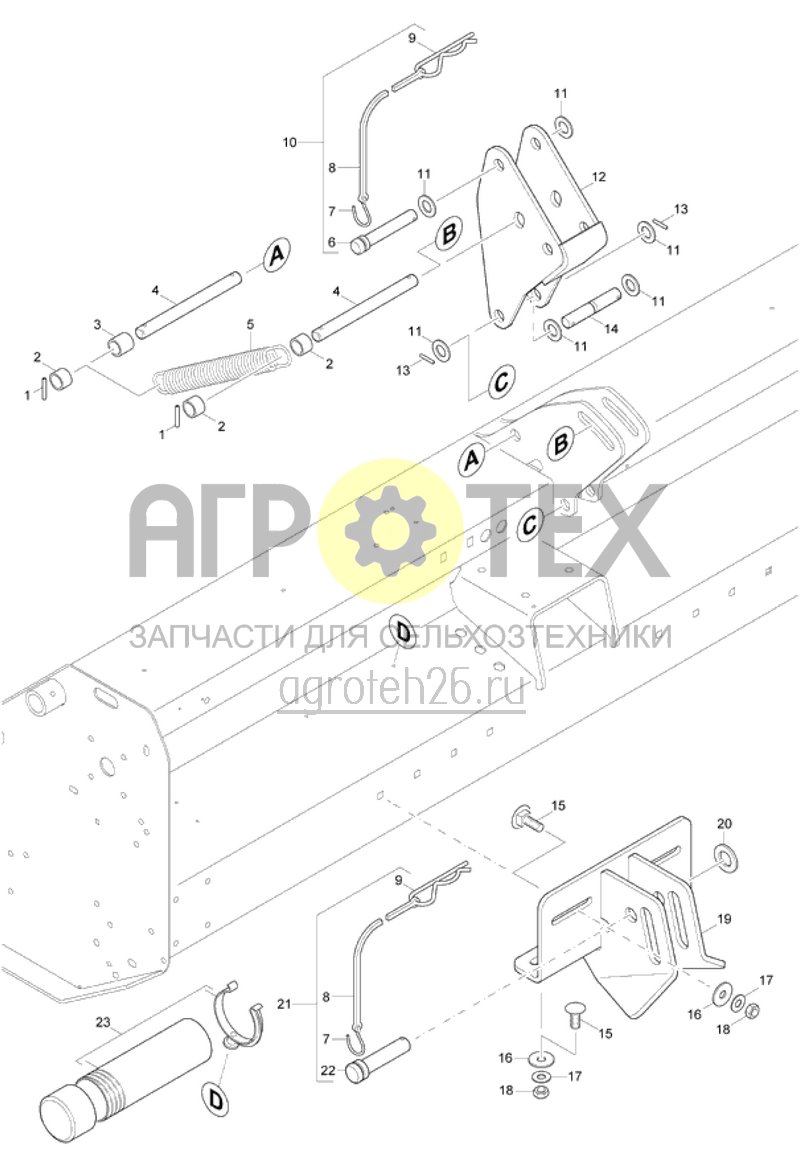 Чертеж  отдельные части GH210 (ETB-015667) 