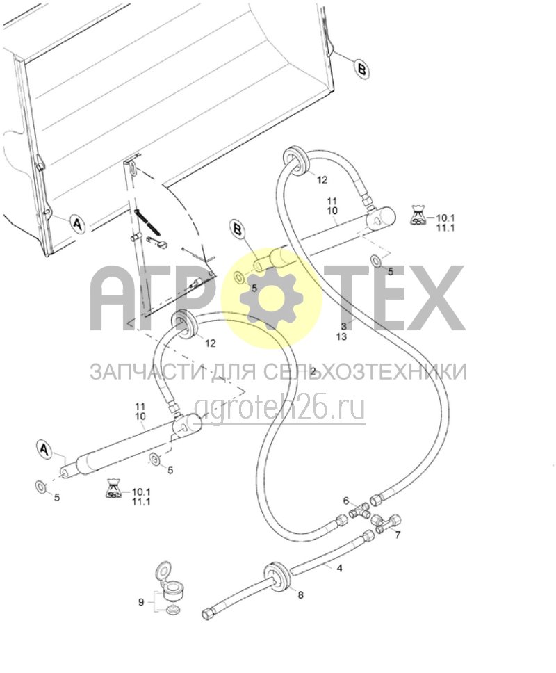  гидравлика GH210 Super (ETB-015674)  (№8 на схеме)