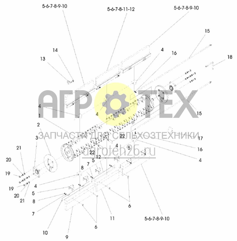 Чертеж  ротор щетки 150 (ETB-015725) 