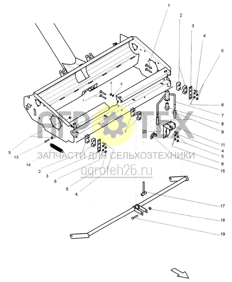 Чертеж  опорная рама 1/2 (ETB-015818) 