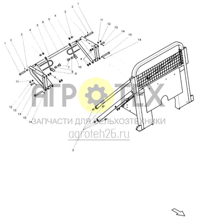 Чертеж  шарнирная рама 1/3 (ETB-015830) 