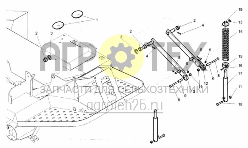 Чертеж  нижний рычаг (ETB-015834) 