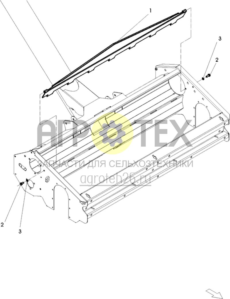 Чертеж  ударная прижимная планка 125 (ETB-015967) 