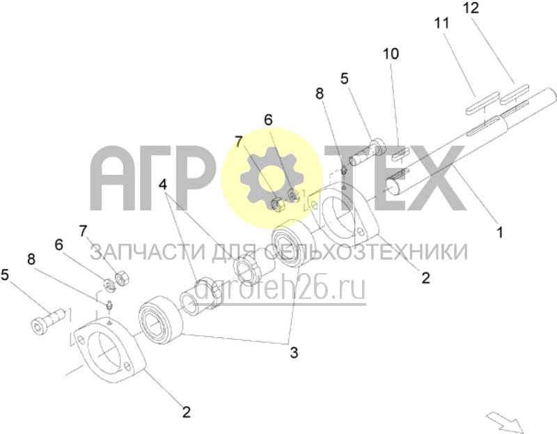  приводной вал (ETB-016009)  (№3 на схеме)