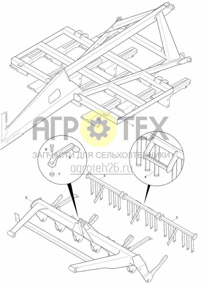 Чертеж  части рамы (ETB-016395) 