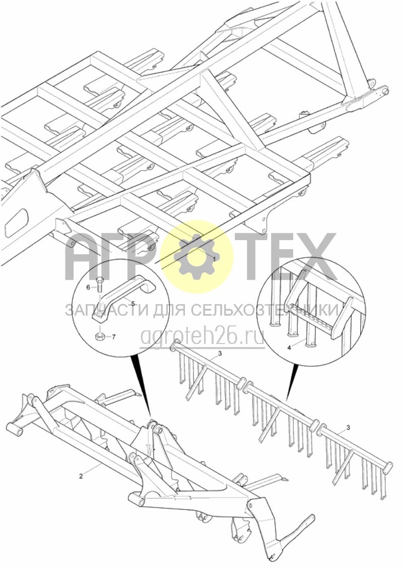 Чертеж  части рамы (ETB-016416) 