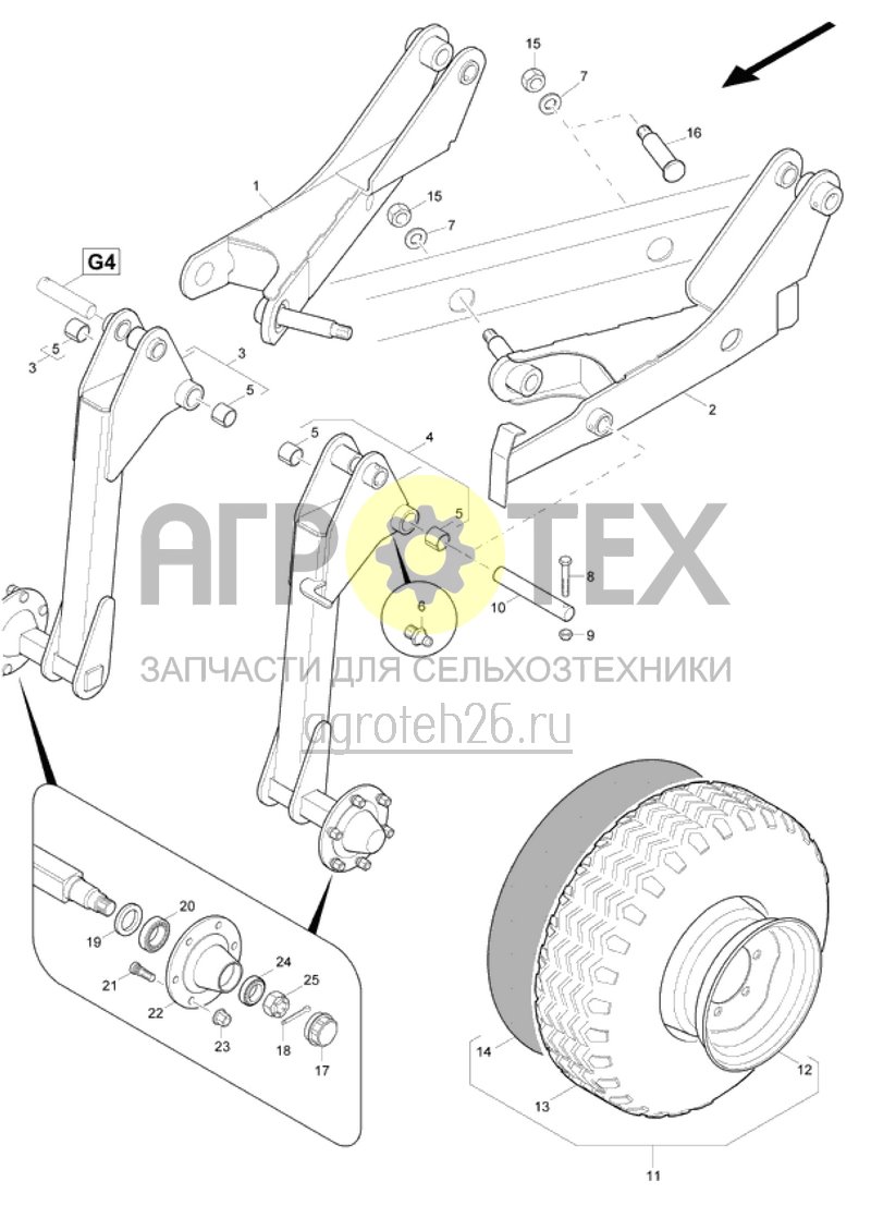  Копирующие колёса (ETB-016439)  (№21 на схеме)