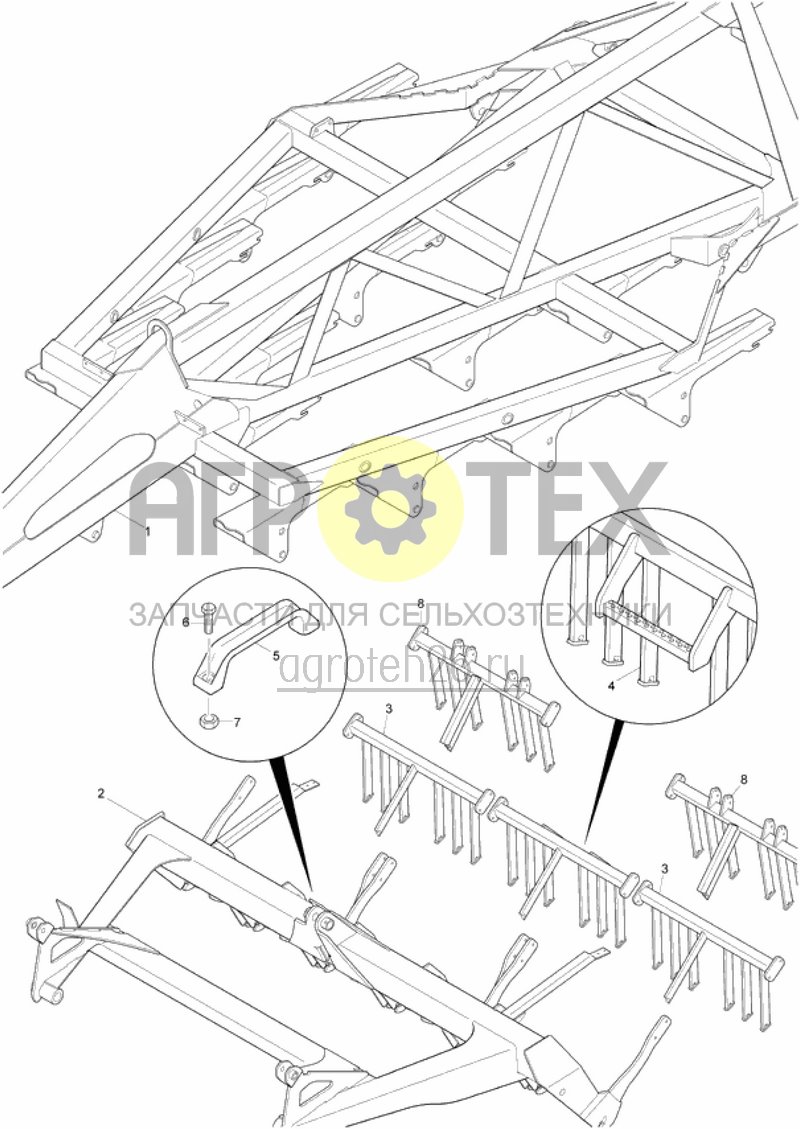 Чертеж  части рамы (ETB-016461) 