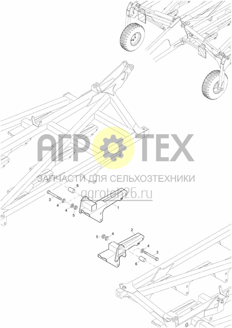 Чертеж  angeschraubte Zinkentr?ger Cen 5001 Super (ETB-016585) 