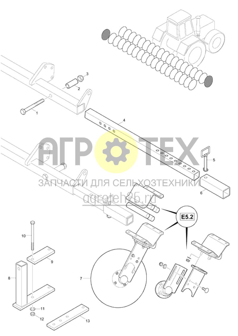 Чертеж  Конечные элементы (угол регулируется) Centaur 5001 ab 2010 (ETB-016598) 