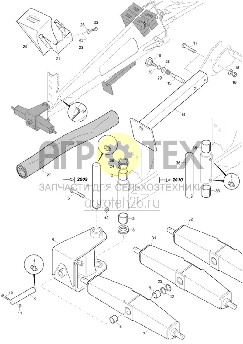 Чертеж  Zugtraverse, St?tze, Unterlegkeil (ETB-016705) 