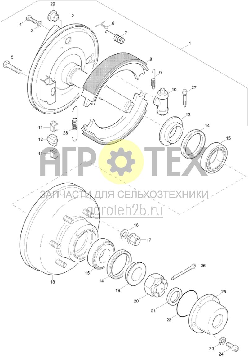  тормозной барабан LB239 (ETB-016746)  (№17 на схеме)