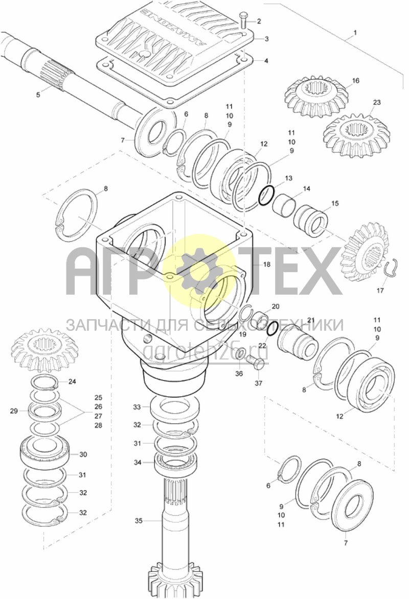  Getriebe KE3000/4000 Super (ETB-016817)  (№32 на схеме)
