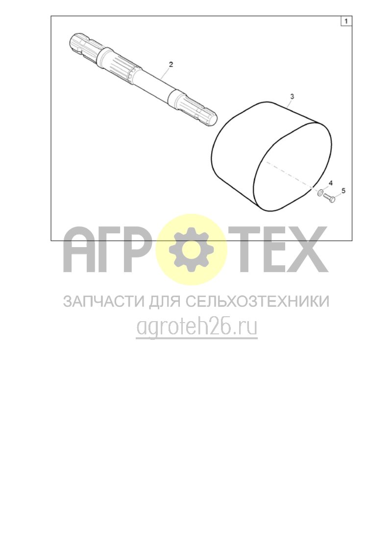 Чертеж  (RUS)Gelenkwellendurchtrieb KE4000 Super ab KE00064526 (ETB-016827) 