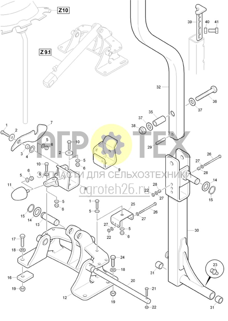 Чертеж  (RUS)Spuranreisser (ab Masch ???) (ETB-016870) 