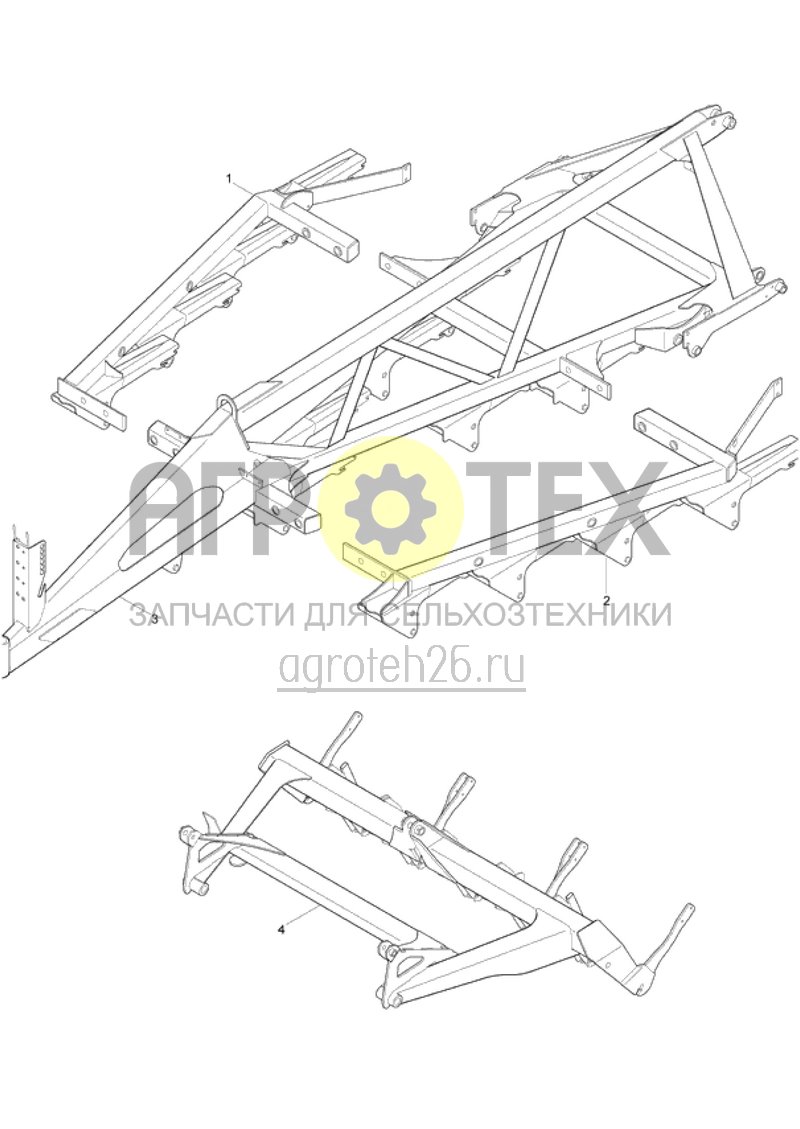 Чертеж  части рамы Centaur 3001 Super (ETB-016879) 