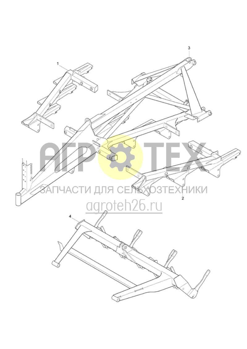 Чертеж  части рамы Centaur 3001 Special (ETB-016924) 