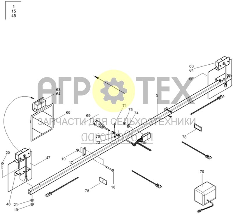  Beleuchtung (vorne) (ETB-017369)  (№17 на схеме)