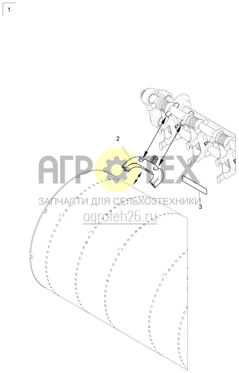  (RUS)Montageset EDX Abstreifer (ETB-017442)  (№1 на схеме)