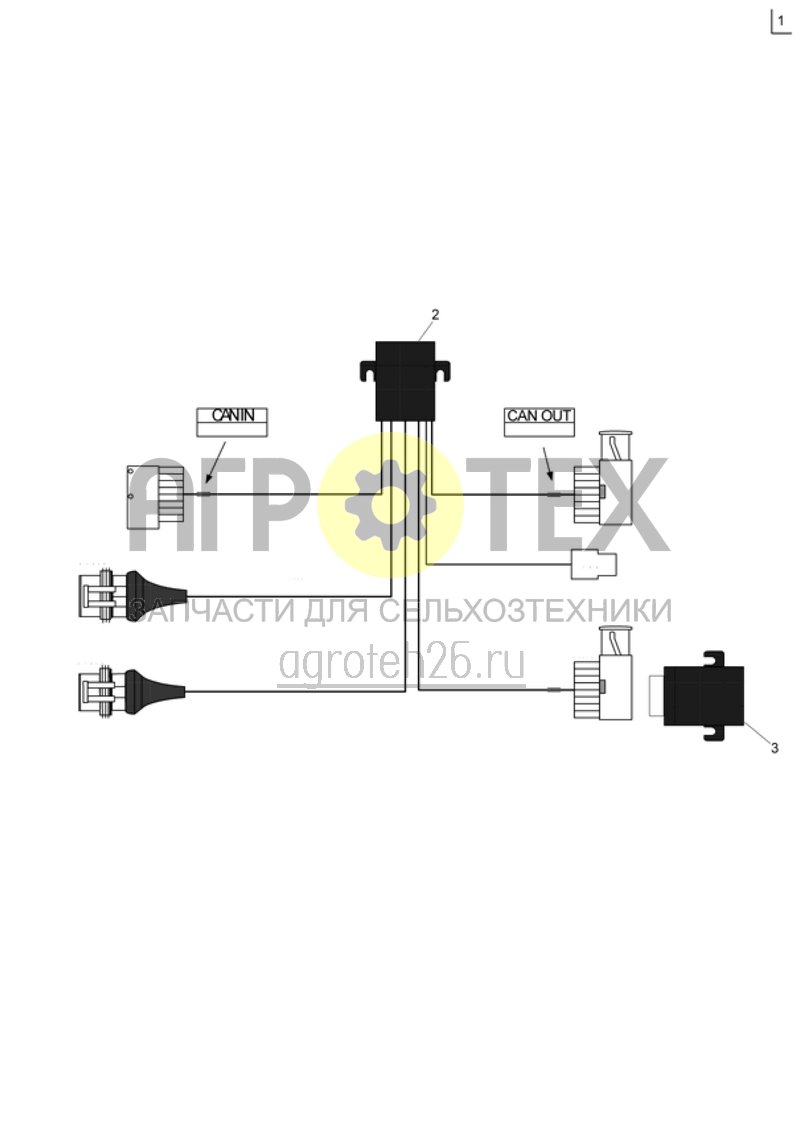  Ремкомплект EDX 6000 CAN IO (ETB-017667)  (№1 на схеме)