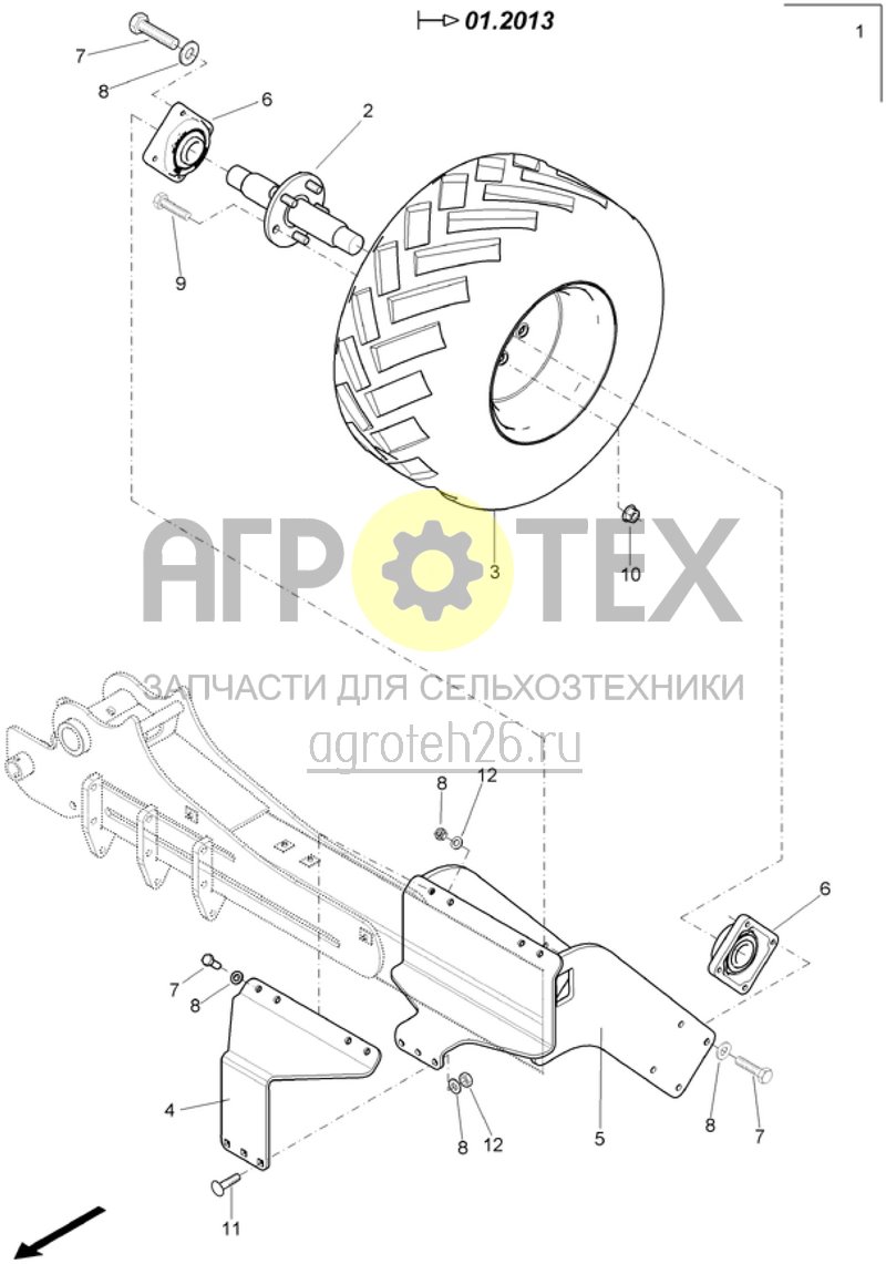 Чертеж  Шасси от 01.2013 (ETB-017761) 