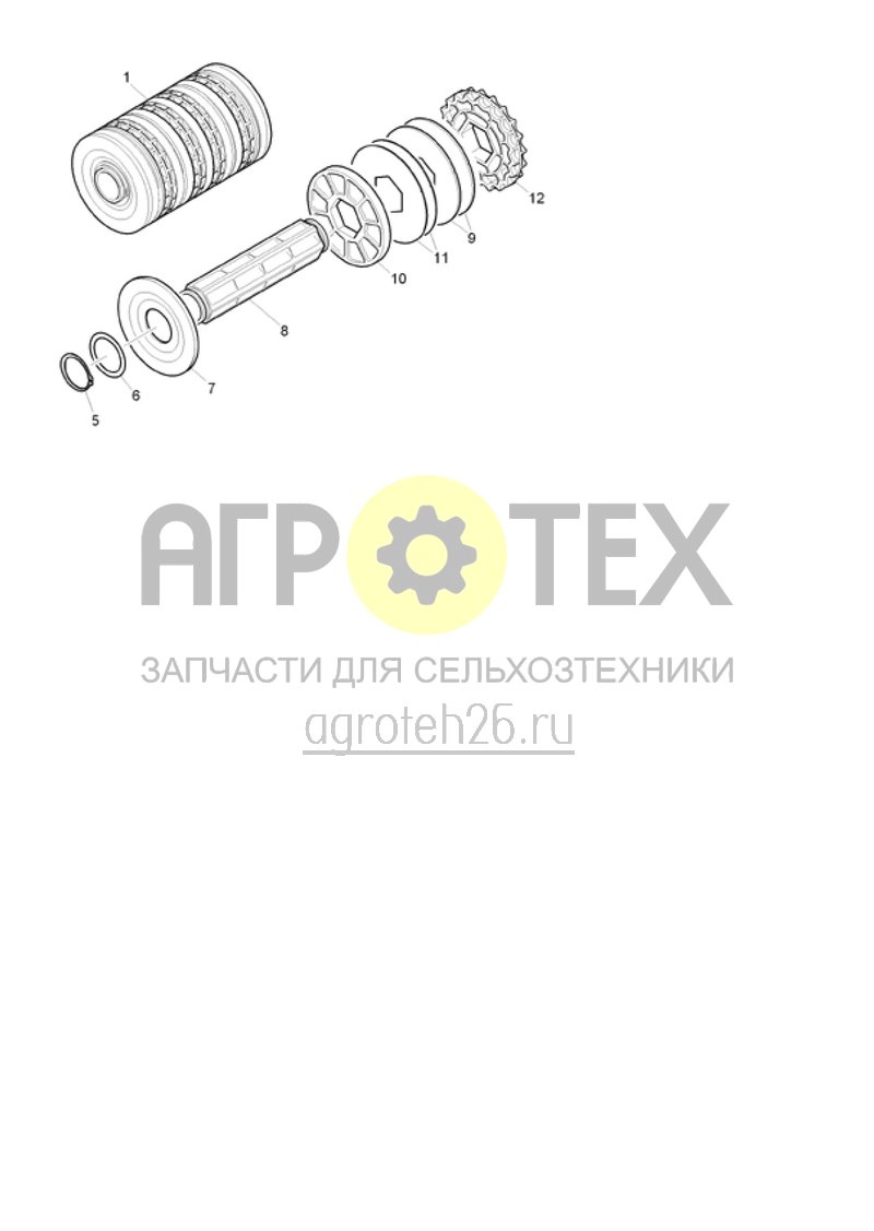 Чертеж  (RUS)Mikrogranulatstreuer - Dosierwalzen RZS 4,7 CCM (ab 2015) (ETB-017834) 