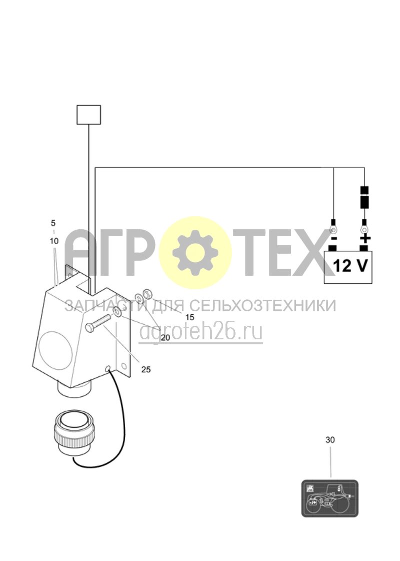 Чертеж  Удлиненная защита перед режущими дисками (ETB-017846) 