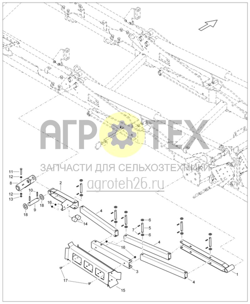 Чертеж  Querrahmen / Schlauchf?hrung (ETB-017855) 