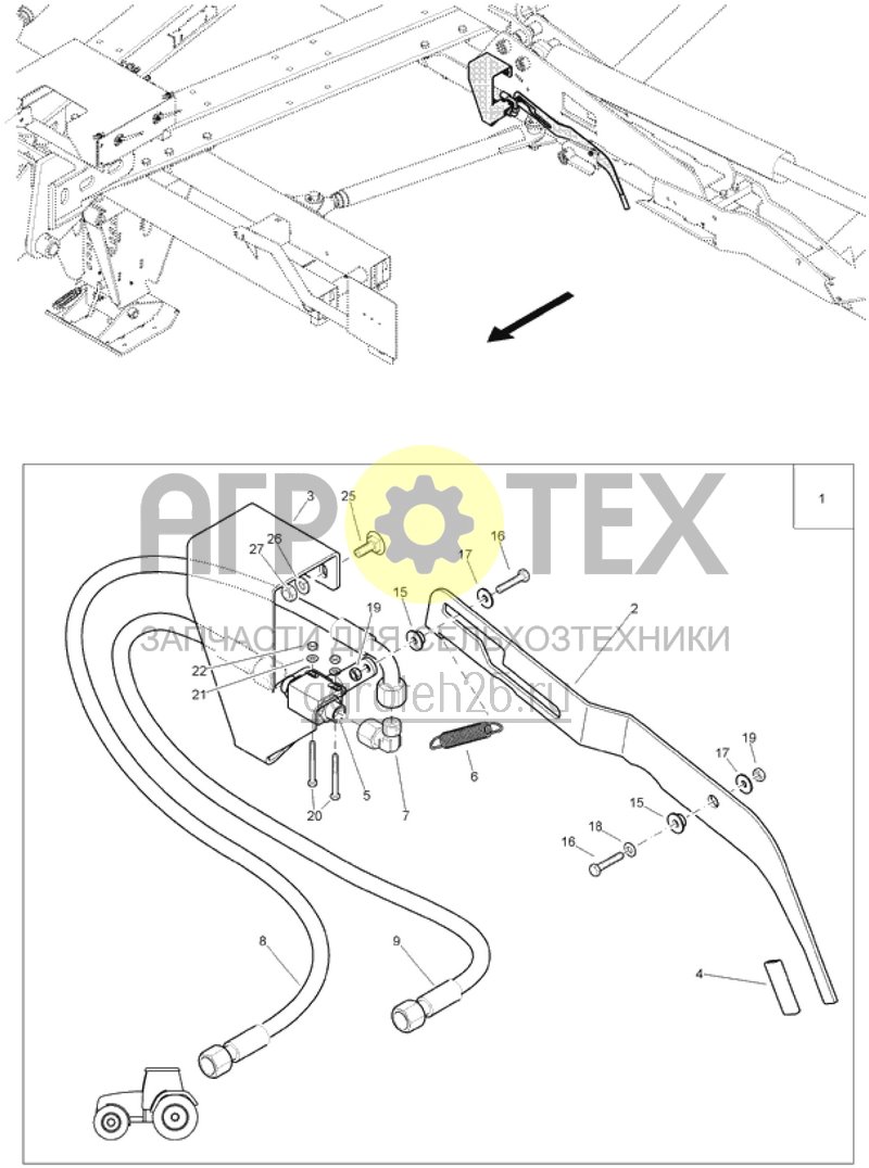  Блокировка складывания (ETB-017860)  (№2 на схеме)