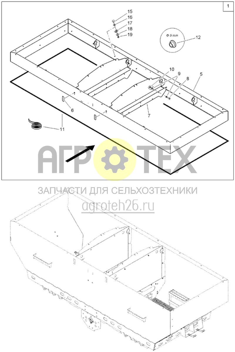 Чертеж  Надставка на бункер (ETB-017865) 