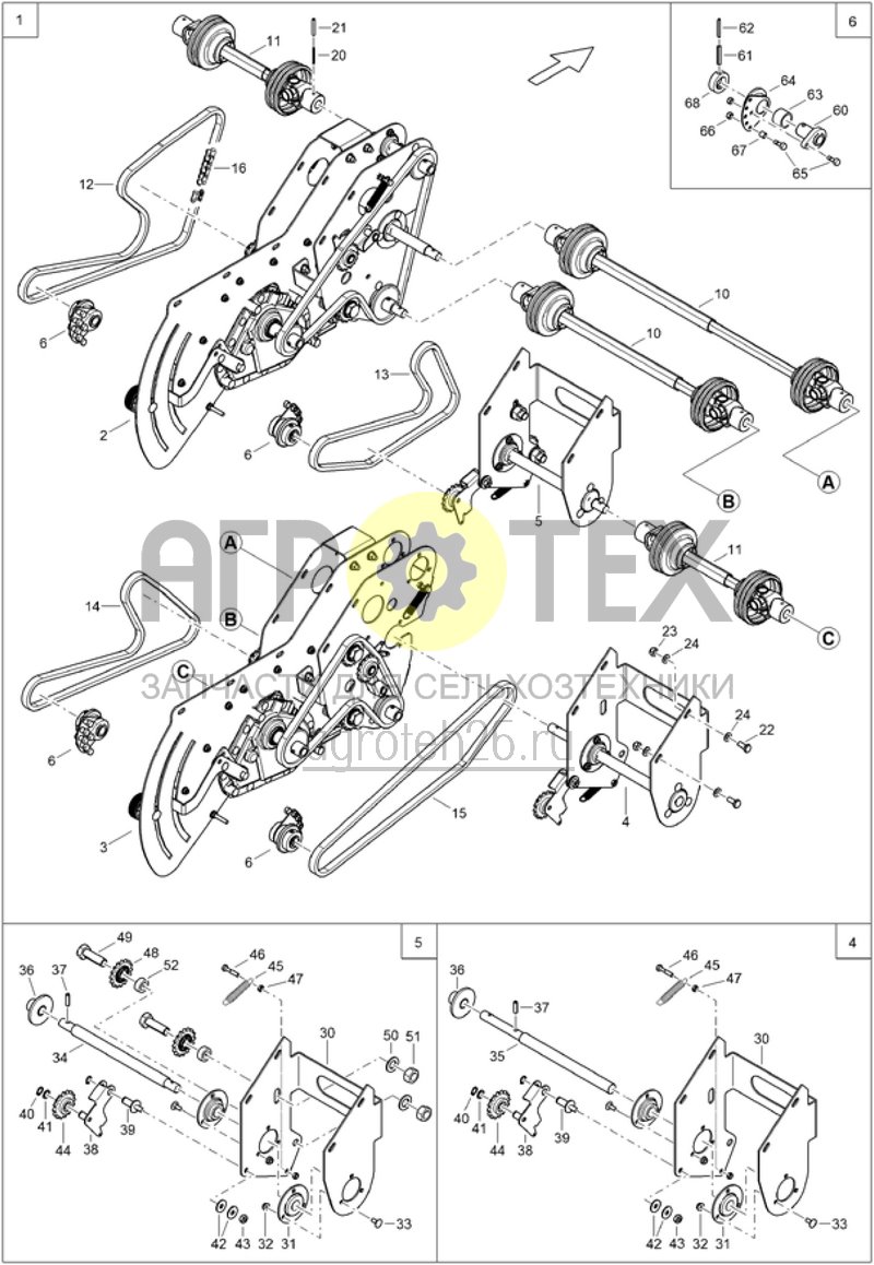 Чертеж  Antrieb Saat D?nger (ETB-017902) 