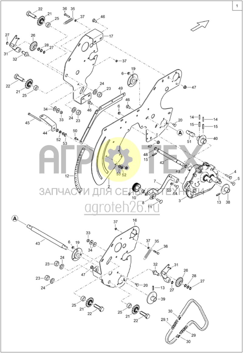 Чертеж  Getriebeeinheit D?nger (ETB-017904) 