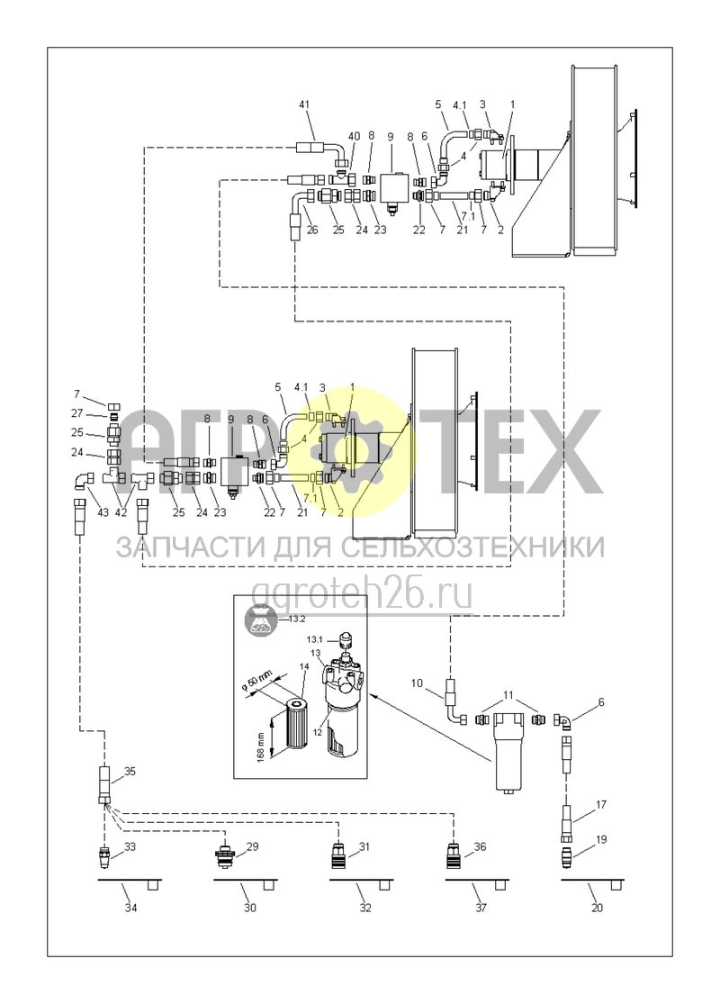 Чертеж  Hydraulik Gebl?se (ETB-017943) 