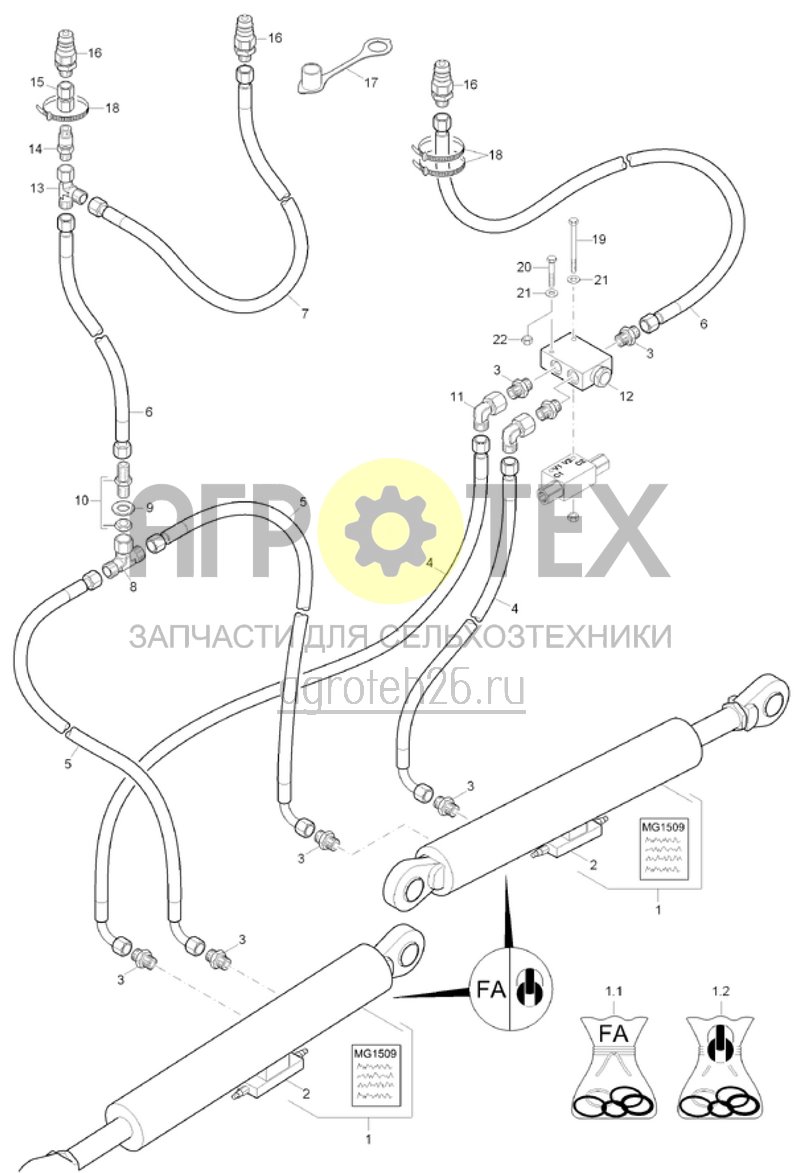  гидравлика (ETB-017969)  (№1 на схеме)