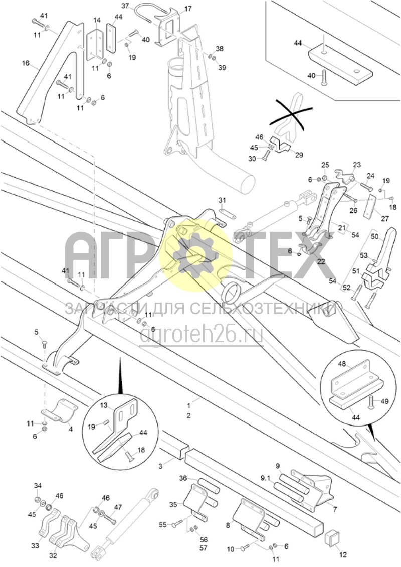  Боковая рама Condor 15001 (от 2012) (ETB-018049)  (№4 на схеме)