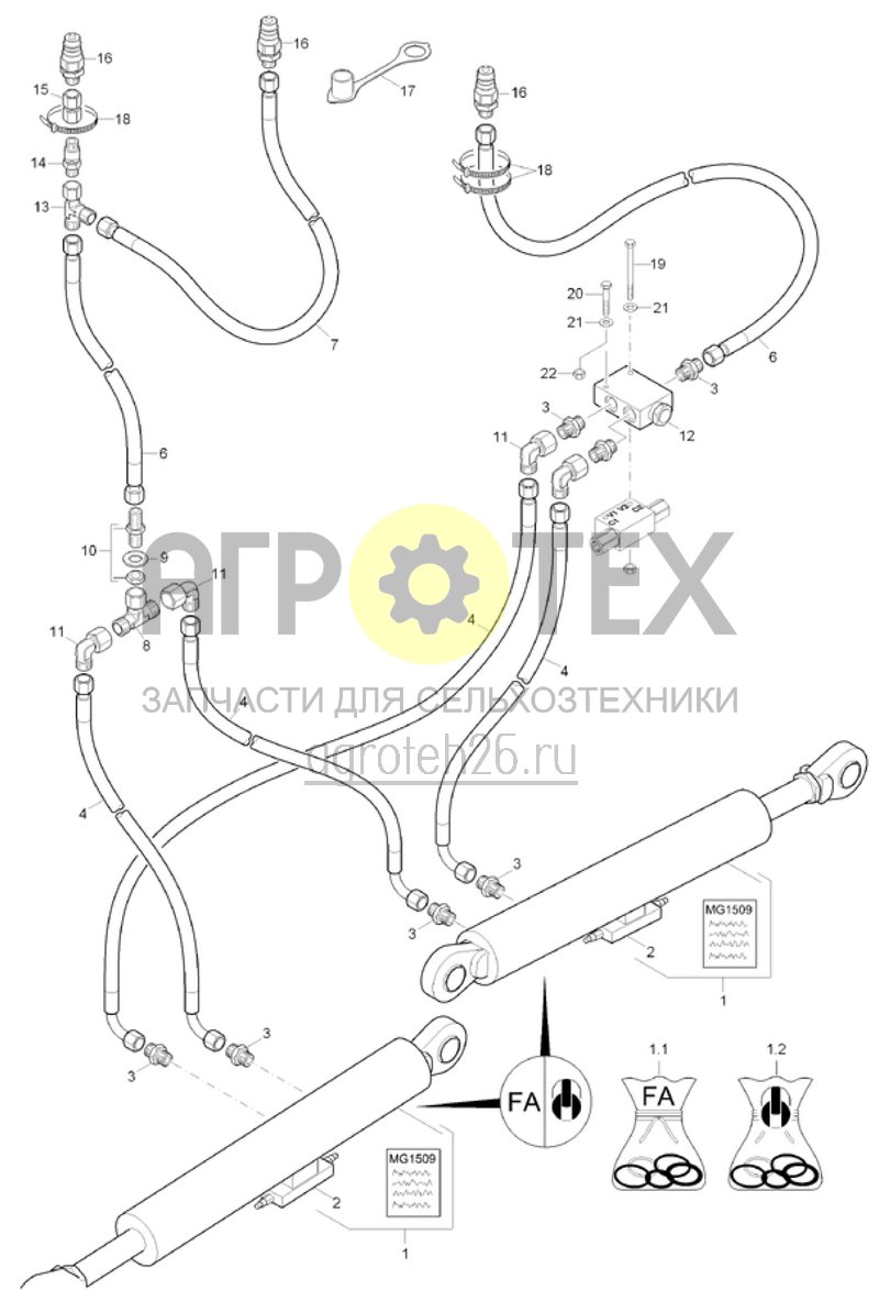  Hydraulik (ETB-018202)  (№1 на схеме)